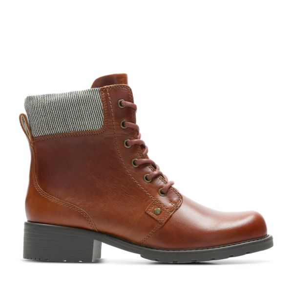 Clarks Womens Orinoco Spice Ankle Boots Brown | UK-2816749 - Click Image to Close